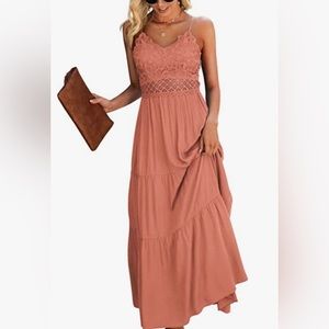NWT Large Coral Boho Dress